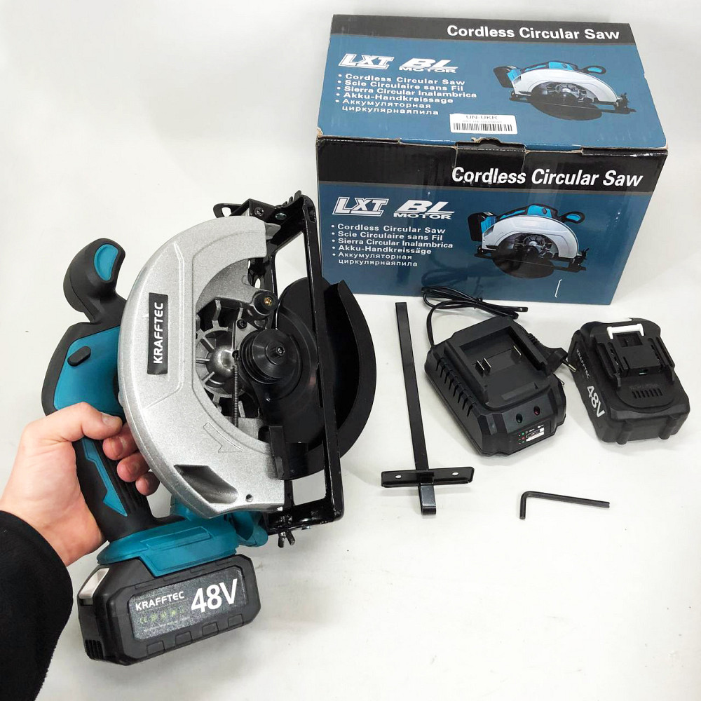 Акумуляторна циркулярна пилка KRAFFTEC 48V VH-23 Львів - фото 5