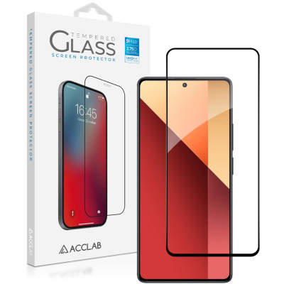 Стекло защитное ACCLAB Full Glue Xiaomi Redmi Note 13 Pro 4G Black (1283126583780) Винница - изображение 1