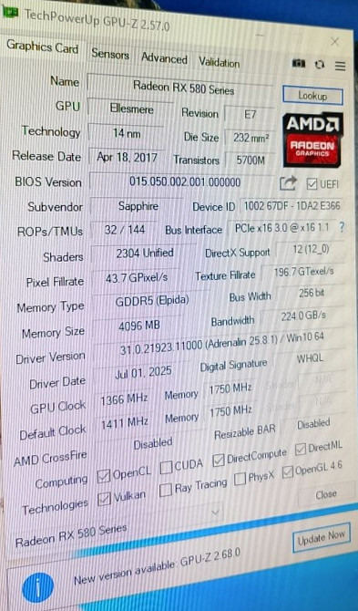 NITRO+ RX 580 4G G5 Киев - изображение 4