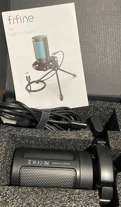 Игровой конденсаторный микрофон FIFINE Ampligame A2 с RGB подсветкой. Киев - изображение 3