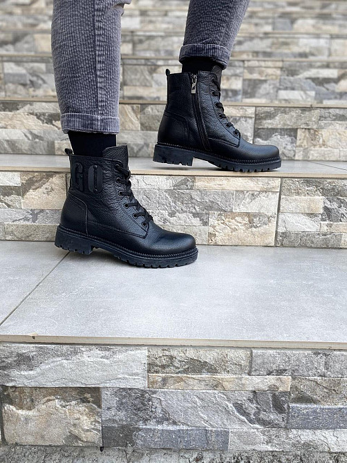 teona Черевики жіночі TEONA чорні натуральна шкіра зима 36р. (2794) Коломыя - изображение 5