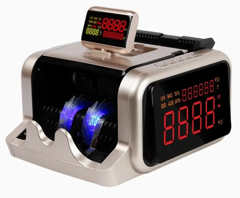 Машина для счета денег с детектором поддельных купюр и большим боковым светодиодным дисплеем Model-2600 Коломыя - изображение 1