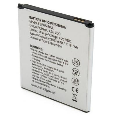 Акумуляторна батарея Extradigital Samsung Galaxy Grand 2 Duos G7102 (2600 mAh, EB665468LU) (BMS6417) Вінниця - фото 4