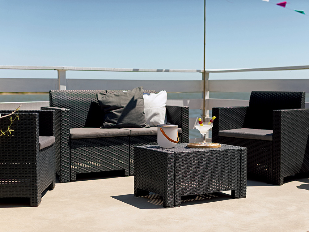 Набор садой мебели BICA Nebraska 2, графит Киев - изображение 3