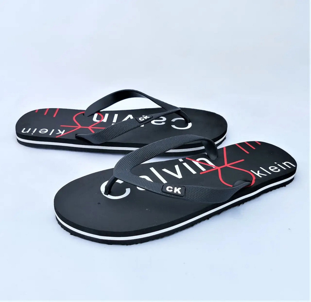 Мужские Тапочки Шлёпанцы Вьетнамки Черные Сланцы Шлёпки (размеры: 44,45) Днепр - изображение 5