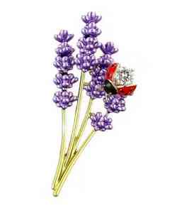 Брошь для одежды классика Лаванда Киев
