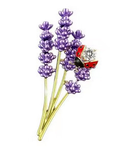 Брошка для одягу класика Лаванда Київ - фото 1