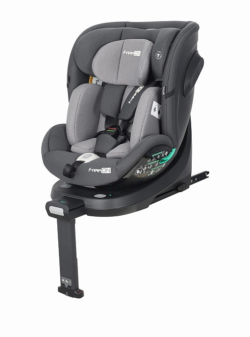 Автокрісло FreeON Space поворот 360° i-Size (40-150 см) Світло-сірий Київ - фото 2