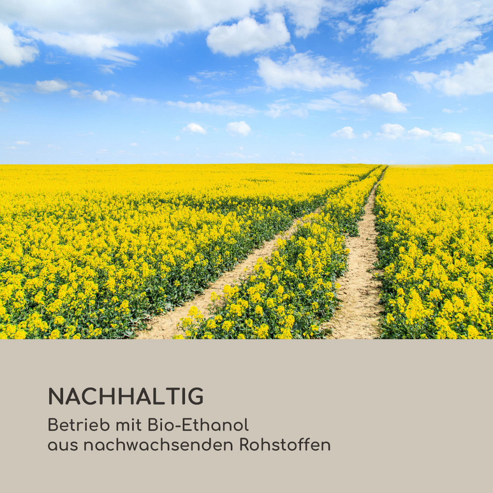 Fiamme Pila етаноловий камін пальника з неіржавкої сталі 0,5 літра час горіння 4-5 годин чорний (Німеччина, Рівне - фото 9