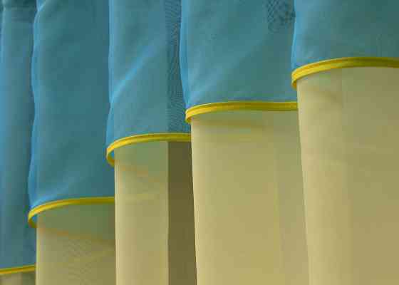 Кухонная гардина VR-Textil № 036к арка желтый с лазурным 280х170 см (52-0901) Киев