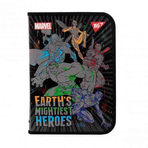 Папка факультативна на блискавці А4 "Yes" Marvel.Avengers з внутр. кишенею, пластик, 491972, шт Київ