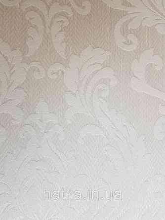 Текстильні шпалери на флізеліновій основі Cador Rasch Textil 086675 оливковий основа зигзаги ялинка вензелі Київ