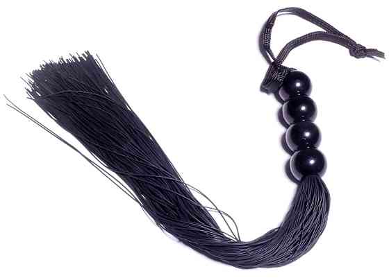 Силиконовый флогер ( длина 37 см ) Fetish Boss Series - Silicone Whip Black 14