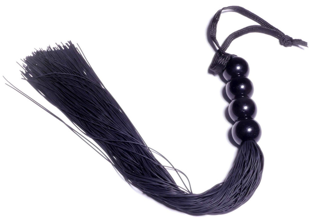 Силиконовый флогер ( длина 37 см ) Fetish Boss Series - Silicone Whip Black 14