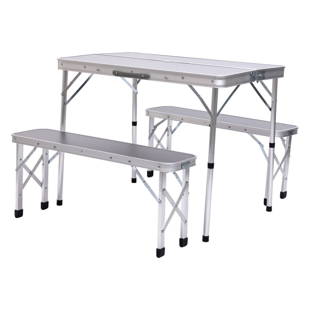 Lugi Комплект туристичний стіл + 2 лавки складні меблі Сірий Lugi JY-9060G Коломыя - изображение 8