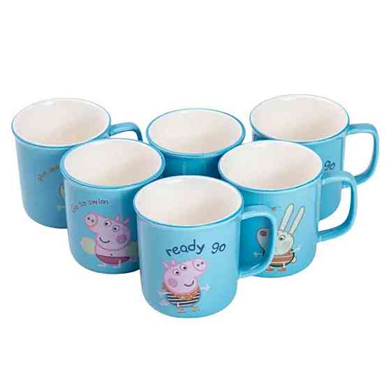 Набор из 6 чашек Peppa Pig, 150 мл, синий HP-15-17-1 Киев