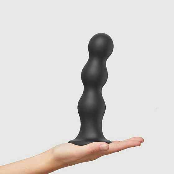 Насадка для страпона Strap-On-Me Dildo Plug Balls Black XXL Sex Aura Київ