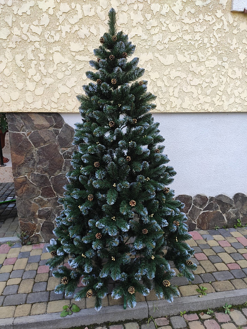 Елка искусственная новогодняя «Кармен золото» с шишками и жемчугом 1.5 / 1.8 / 2 / 2.2 м 1.5 Киев - изображение 4