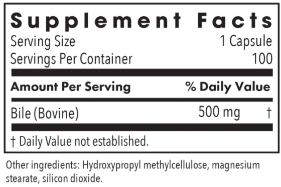 Екстракт бичачої жовчі Allergy Research Ox Bile 100 капс Київ