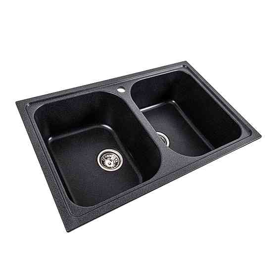 PLATINUM Гранітна мийка для кухні Platinum 7950 Equatoria матовий Карбон Київ