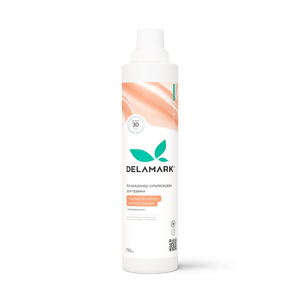 Кондиціонер-ополіскувач з ароматом імбиру, мускусу та кедра DeLaMark 0,75 л Київ - фото 1