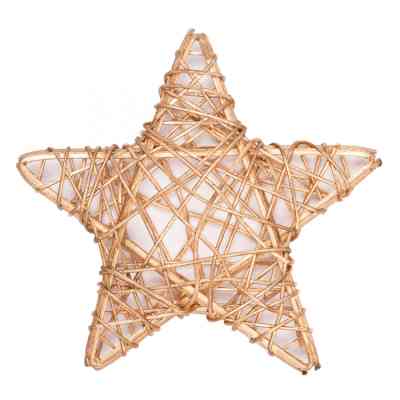Прикраса декоративна YES! Fun Зірка ротангова золота 15 см (974254) Вінниця