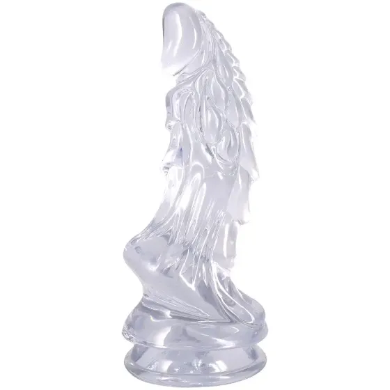 Фентезійний фалоімітатор Doc Johnson Crystal Jellies - Invader Dong 8.5 Inch - Clear Львів