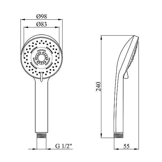 Лійка для душу Kroner KRM - C717 Київ