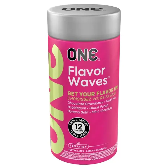 Презервативи ONE FlavorWaves 12 шт, подарункова упаковка тюб Львів