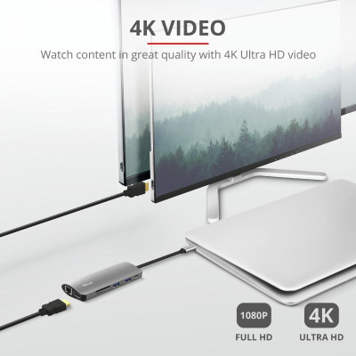 Концентратор Trust DALYX 7-IN-1 USB-C ALUMINIUM (23775_TRUST) Вінниця - фото 2