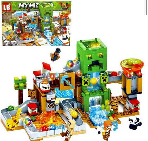 Конструктор Minecraft Майнкрафт Шахта Кріпера, 451 дет, LED світло. Харьков