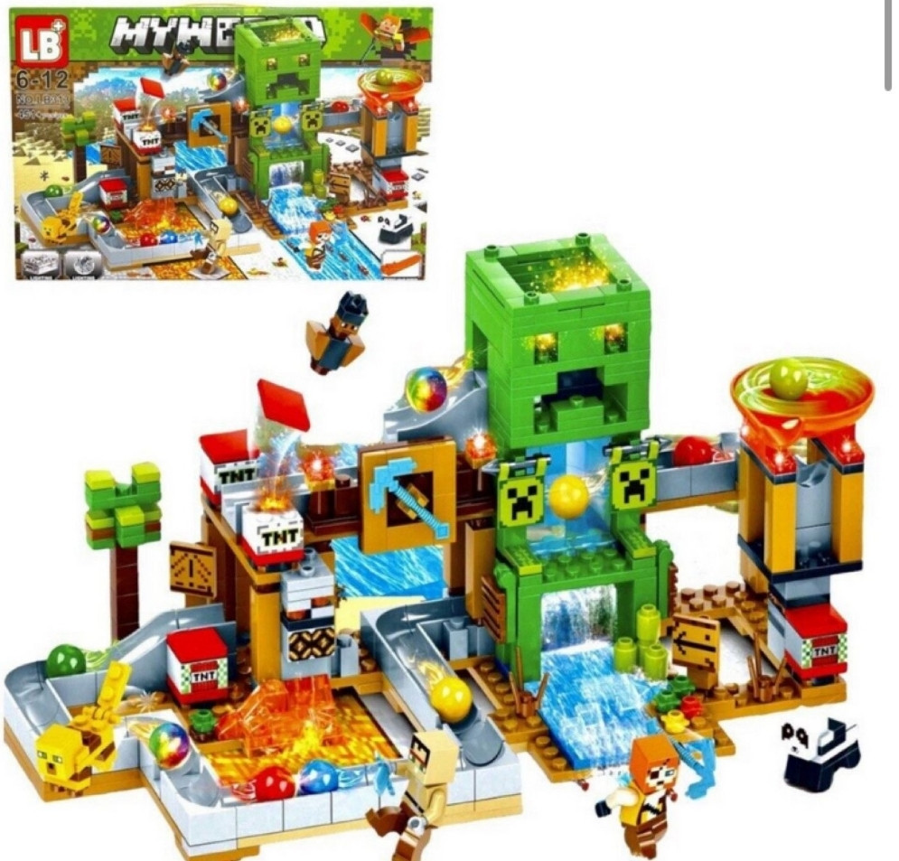 Конструктор Minecraft Майнкрафт Шахта Кріпера, 451 дет, LED світло. Харьков - изображение 6