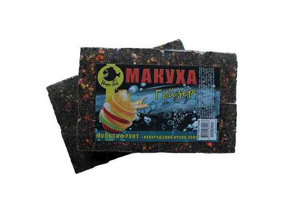 Макуха пресована мультифрукт 300г ГЕЙЗЕР 80006 ТМ HAPPY FISH Київ