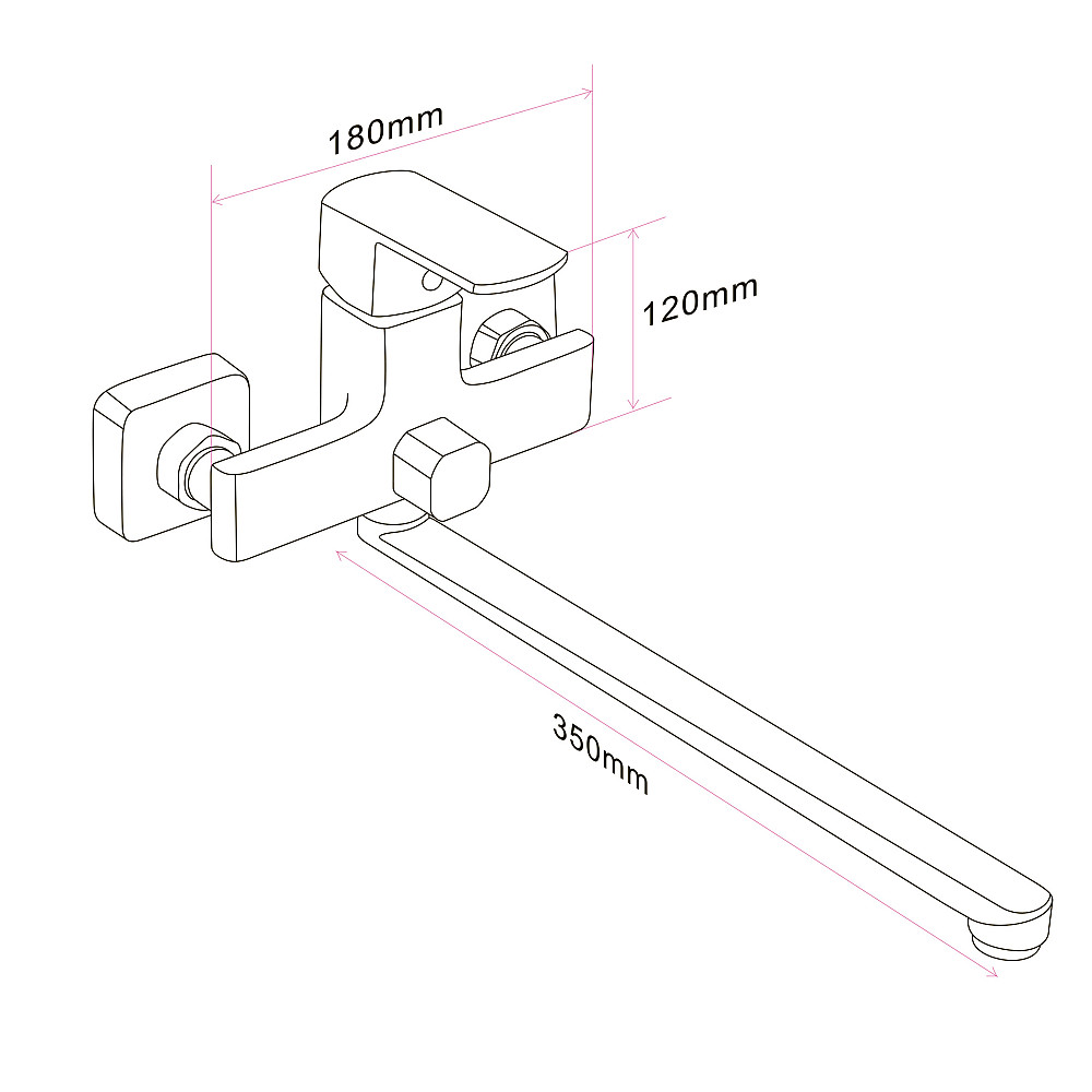 Змішувач для ванни Globus Lux ALFA GLAL-0208N Тернопіль - фото 8