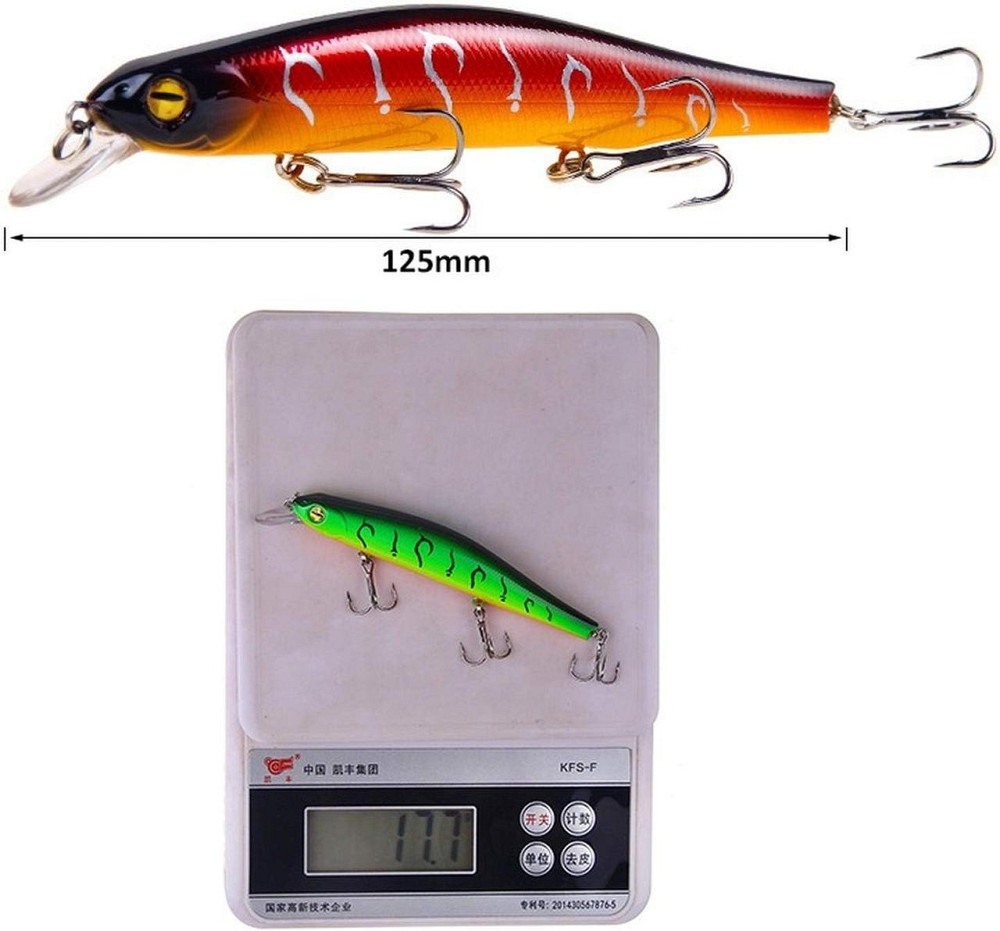 Набор цветных воблеров для ловли хищной рыбы 4шт Киев - изображение 6