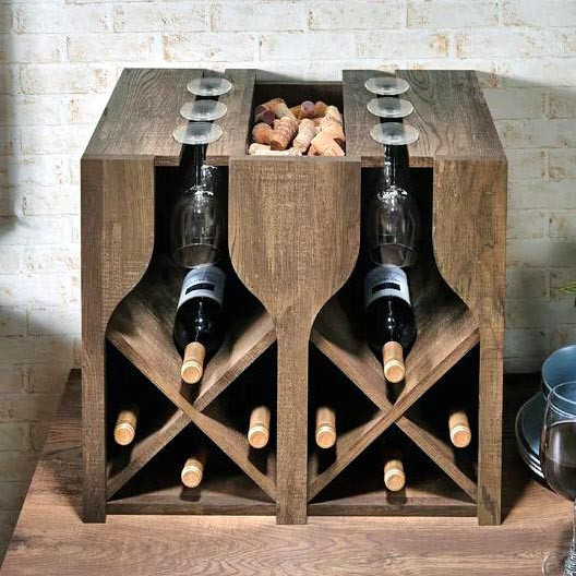 Настольная винная полка 