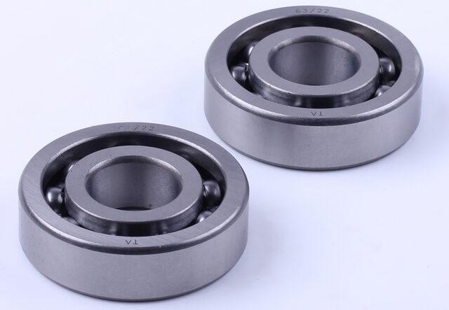 Подшипник коленвала, 63/22 * 2 шт. - скутер 4 т 150 Мукачево - изображение 1