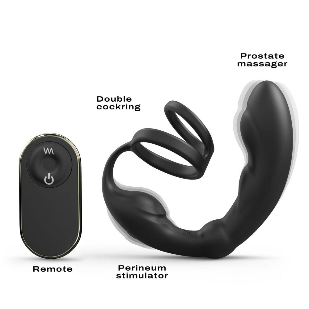 Масажер простати Dorcel P-Ring з ерекційним кільцем та пультом ДК Sex Aura Київ - фото 1