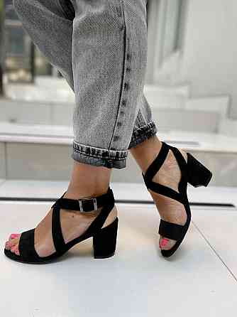 SANTINI Босоніжки жіночі SANTINI 439254-21 чорні (літо, замша натуральна) (3785) Коломия