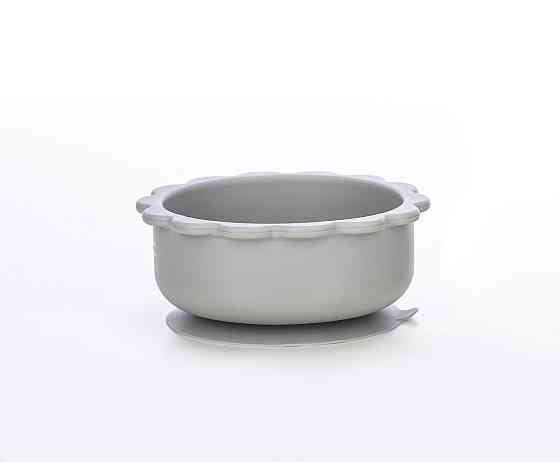 Силіконова миска дитяча FreeOn  Bear, grey Киев