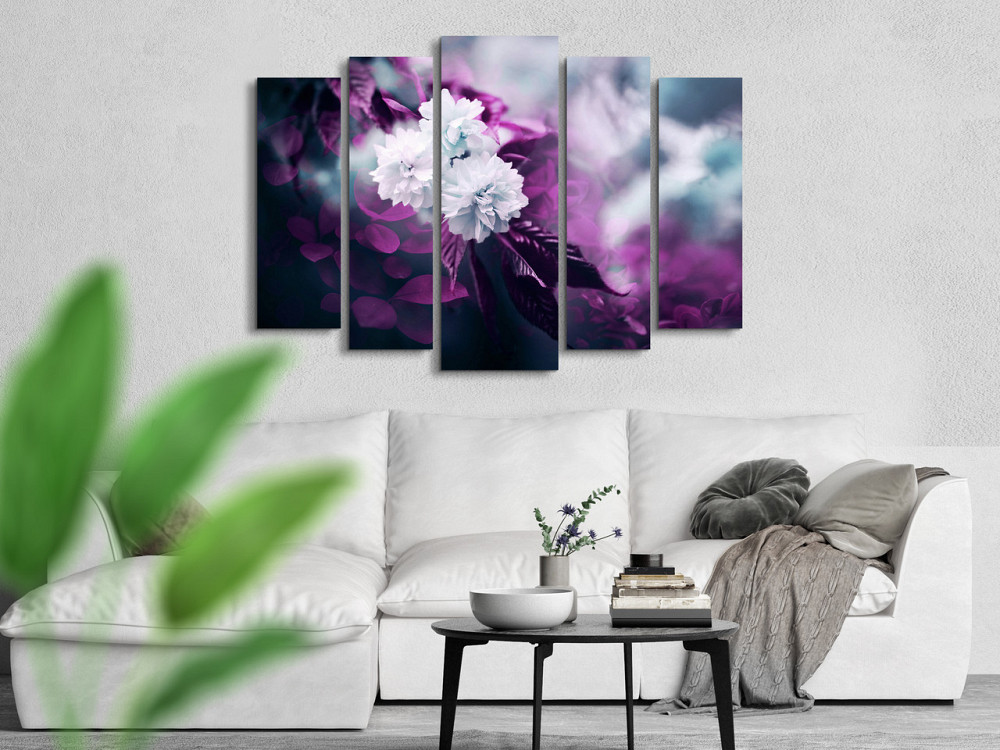 Модульная картина в гостиную / спальню Цветы Ветка розовая Art-483_5 ( 80х118см ) Киев - изображение 2