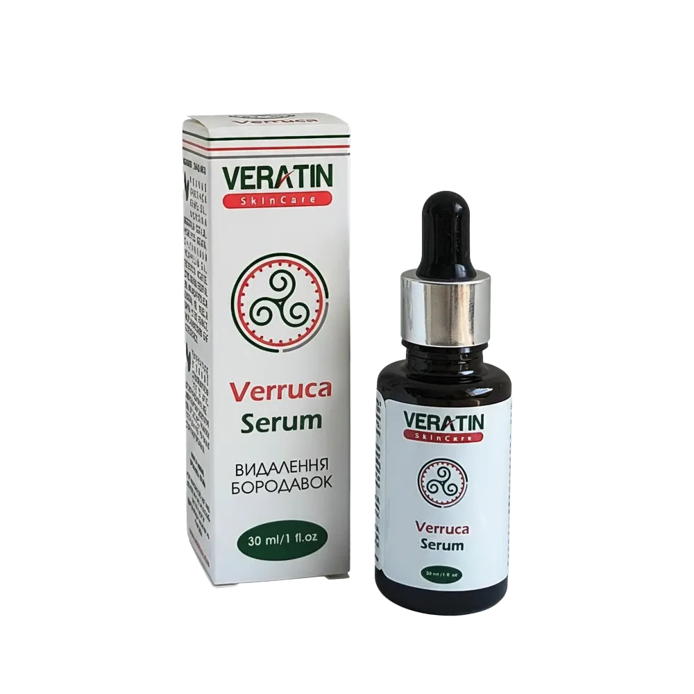 Сыворотка Verruca от бородавок и папиллом (Вератин Веррука),Flosvita, Veratin Skin Care, 30мл. флакон з пипеткой Харьков - изображение 2