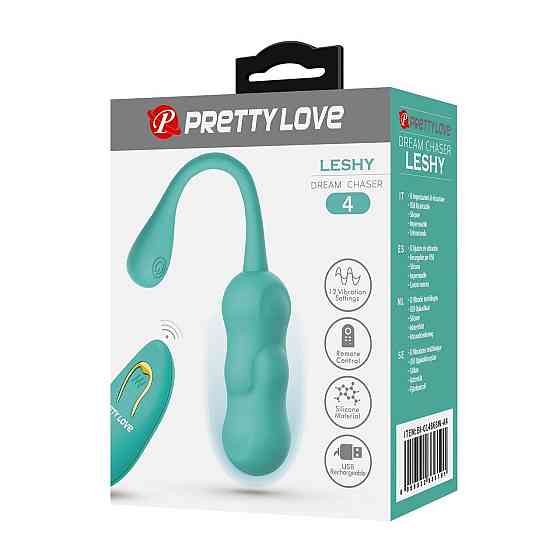 Виброяйте с дистанционным пультом управления PRETTY LOVE LESHY Dream Chaser 4, Green Sex Aura Киев