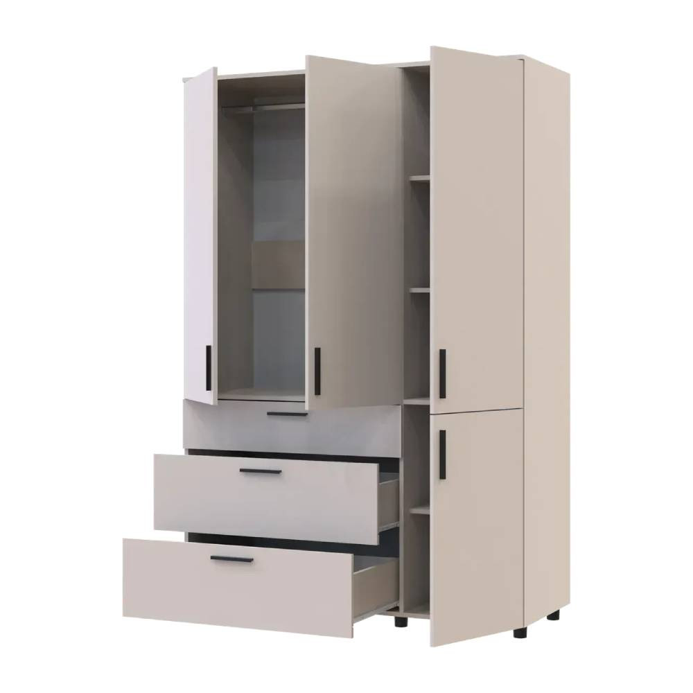 Шафа для одягу Doros Торн Кашемір 3 ДСП/3Ш (штанга) 135х51.6х200 (DRS-012061) Львів - фото 6