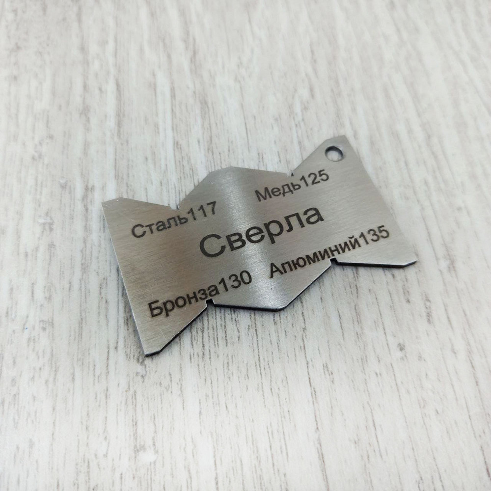 Набір шаблонів для заточування різців і свердел — 4 штуки, сталеві вимірювальні пластини. Харків - фото 7