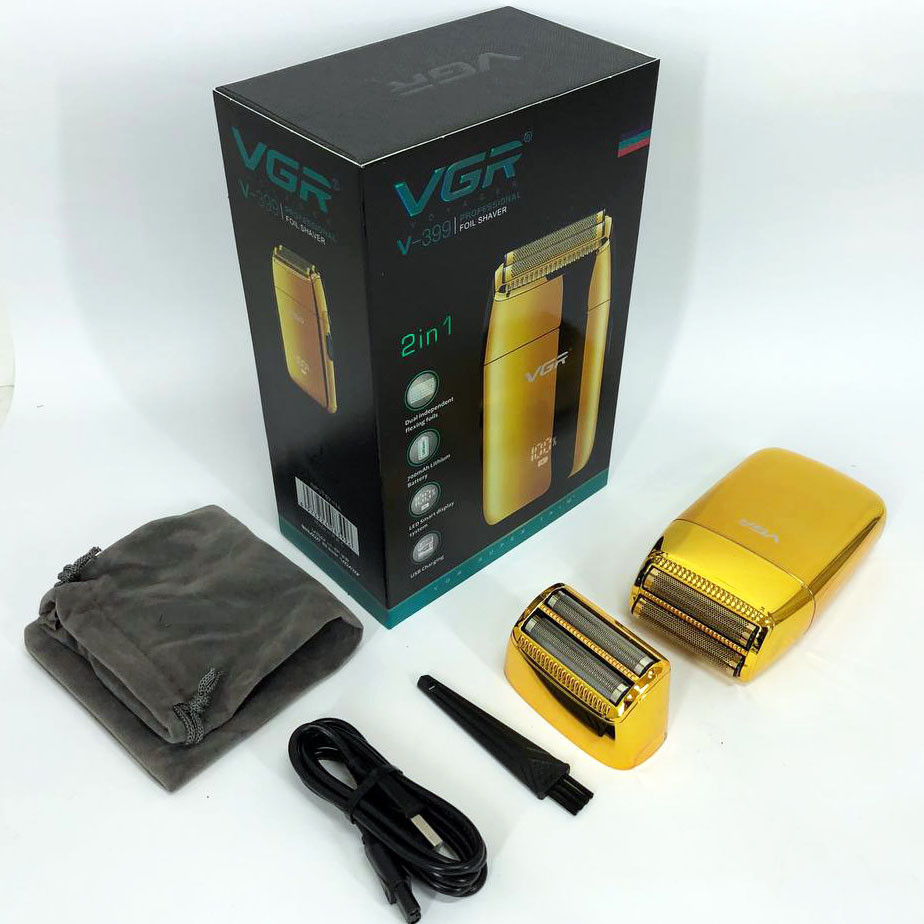 Електрична бритва для якісного гоління VGR V-399 GOLD, Бритва портативна акумуляторна AB-58 Львів - фото 14