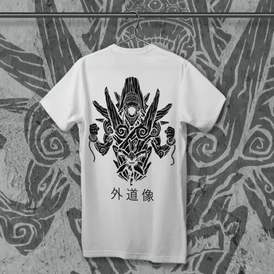 Футболка чоловіча з  принтом Наруто Статуя Гедо Маза Розмір 48 Anime0014 Дніпро