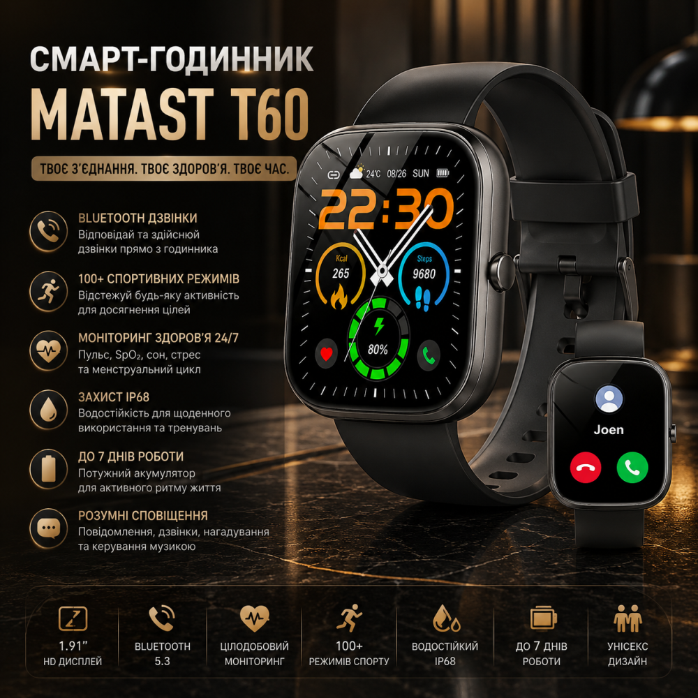 Смарт-часы Matast T60 1.91