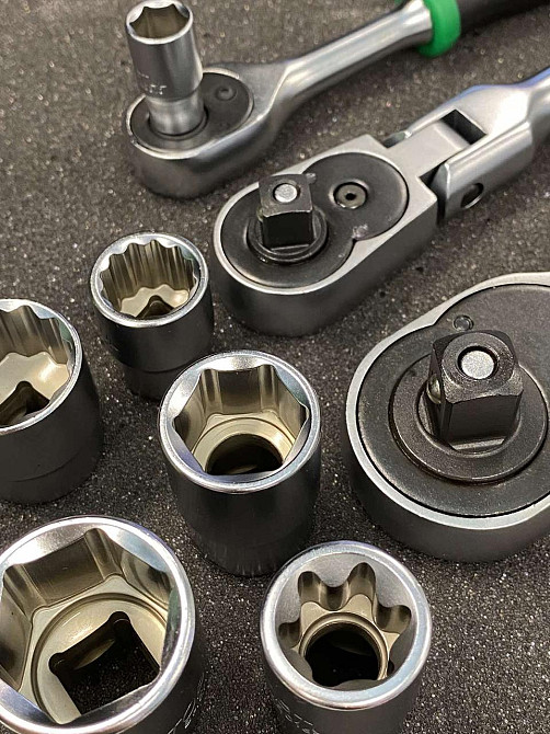 Універсальний набір інструменту 1/4", 3/8", 1/2" 144ед. TOPTUL GCAI144R Одеса - фото 8