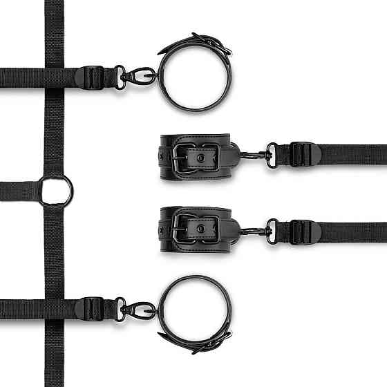 Фіксатор на ліжко з наручниками та поножами Bedroom Fantasies: Under the bed Restraint Bondage Set Sex Aura Київ